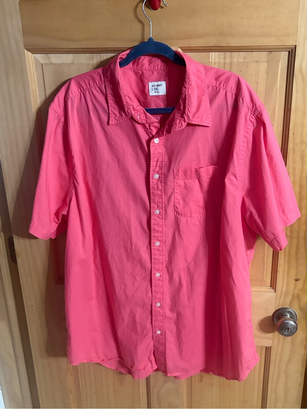 Old Navy Pinkish Orange Blouse Buttons Down the Front Size XX Large